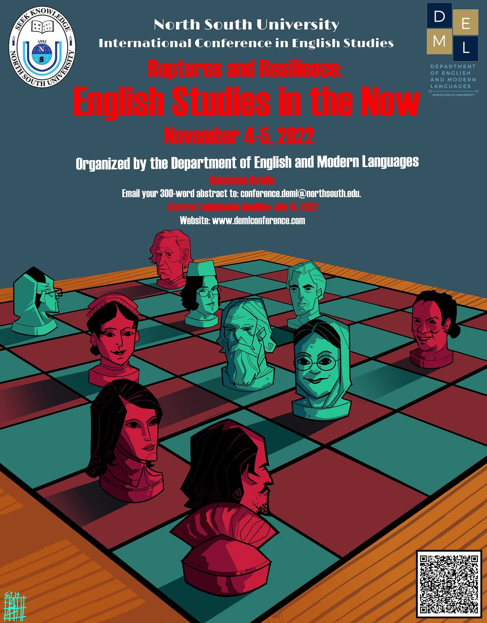 Conference Poster, Ruptures and Resilience: English Studies in the Now
