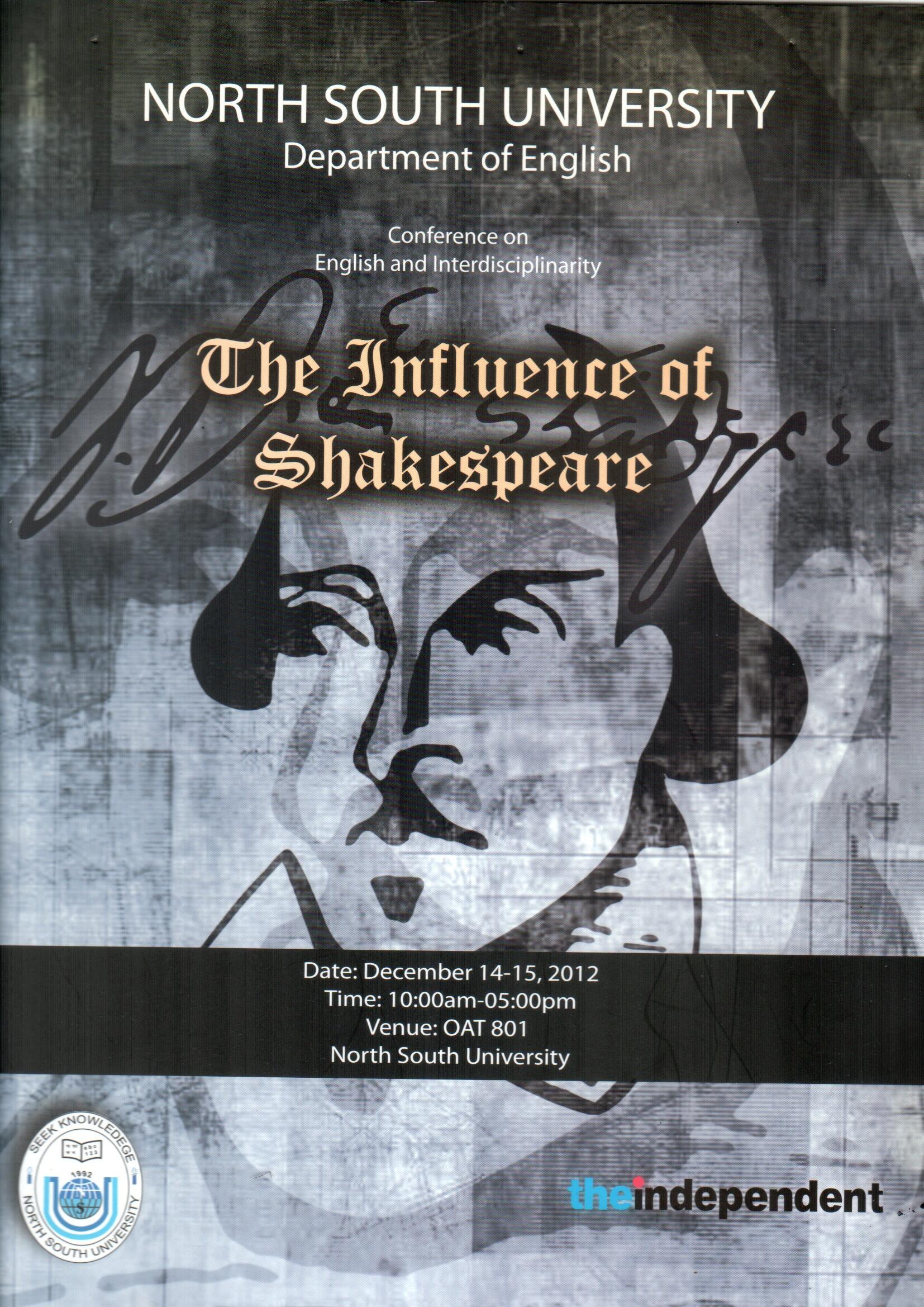 Conference Poster, The Influence of Shakespeare